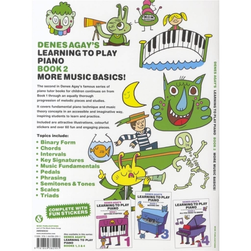 Denes Agays Learning To Play Piano - Book 2 - More Music Basics!