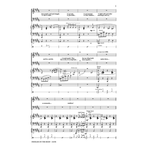 Fiddler on the Roof (Choral Medley)