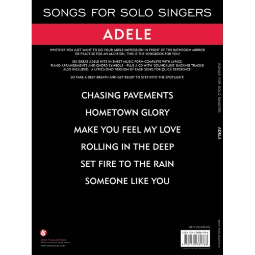 Songs For Solo Singers: Adele