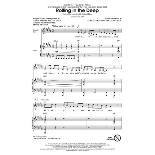 Adkins, Adele - Rolling in the Deep