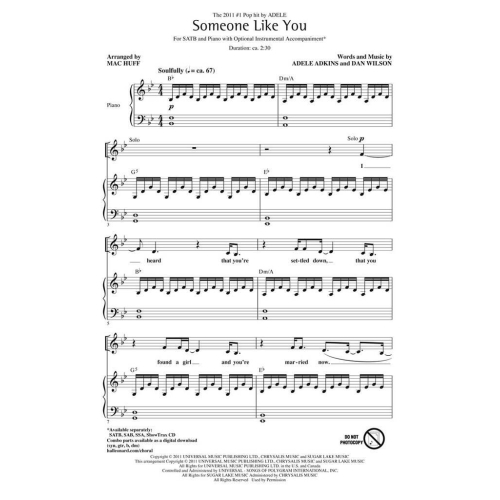 Adkins, Adele - Someone Like You