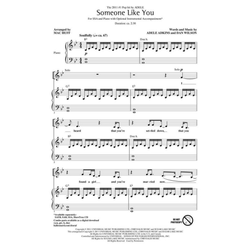 Adkins, Adele - Someone Like You