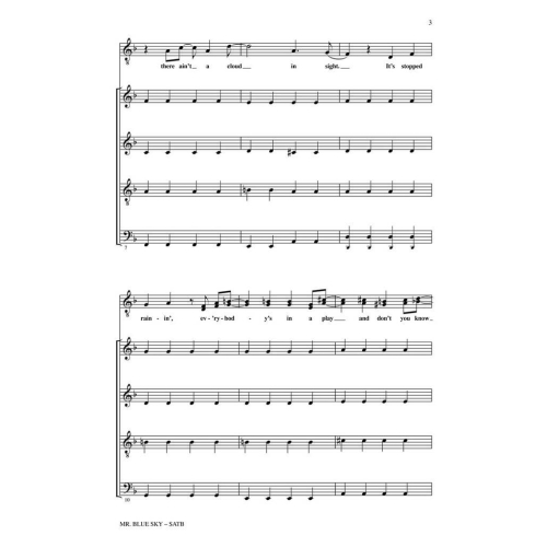 Electric Light Orchestra: Mr. Blue Sky (SATB)