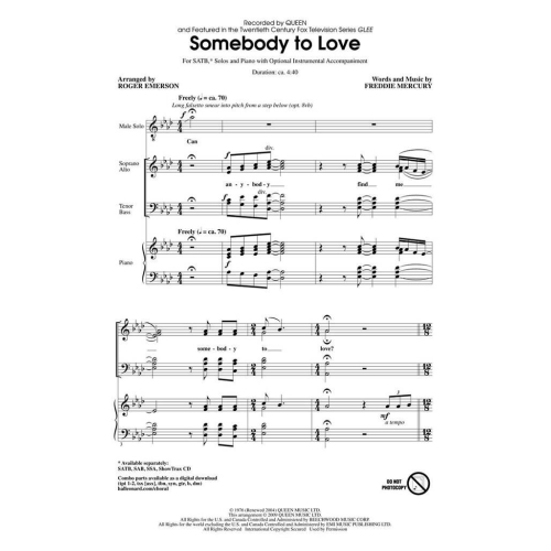 Mercury, Freddie - Somebody To Love