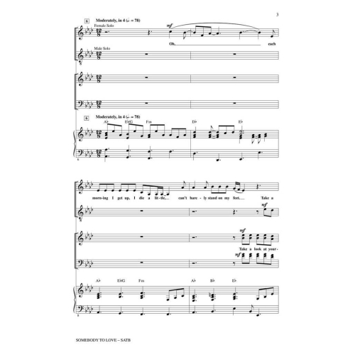 Queen: Somebody To Love (Glee) – SATB