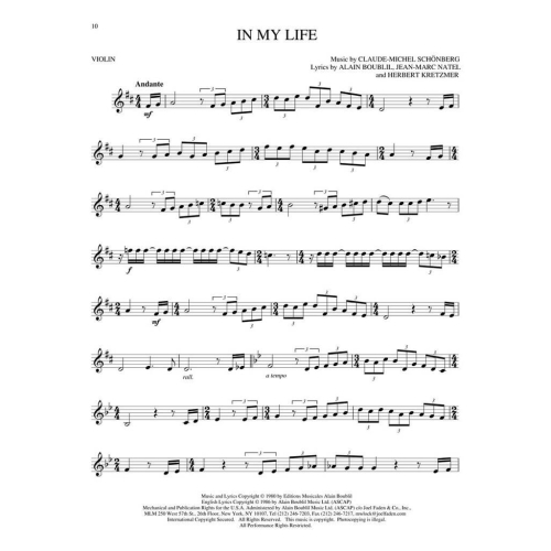 Boublil & Schönberg - Les Misérables - Instrumental Solos from the Movie