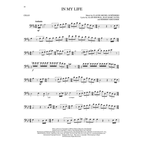 Boublil & Schönberg - Les Miserables - Instrumental Solos from the Movie