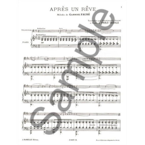 Fauré, Gabriel - Après Un Rêve