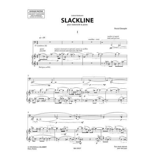 Dusapin, Pascal - Slackline