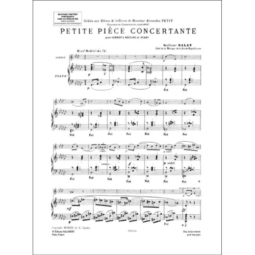 Balay, Guillaume - Petite Piece Concertante