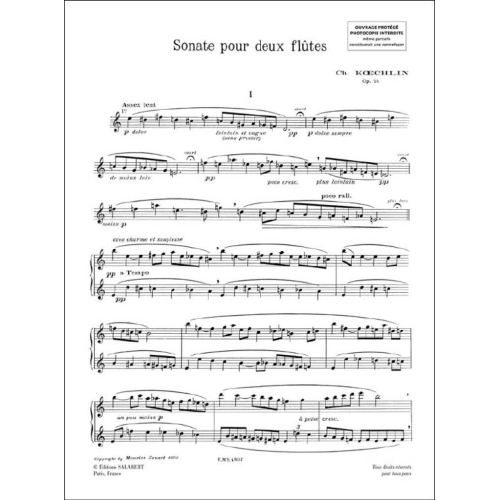 Koechlin, Charles - Sonate Op.75