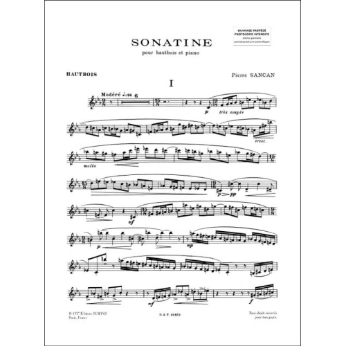Sancan, Pierre - Sonatine