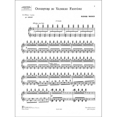 Wagner, Richard - Vaisseau Ouverture 2 Pianos (Debussy)