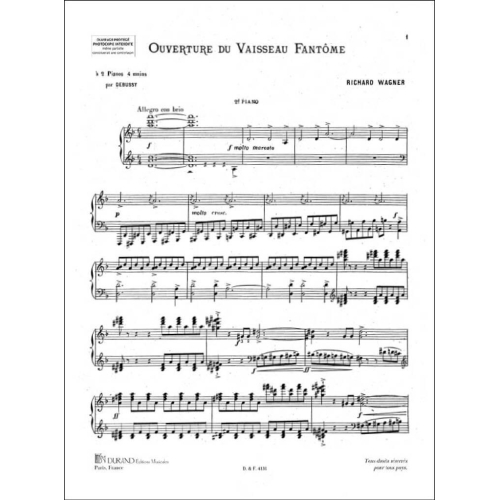 Wagner, Richard - Vaisseau Ouverture 2 Pianos (Debussy)