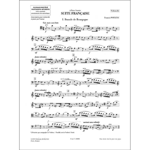 Poulenc, Francis - Suite Francaise