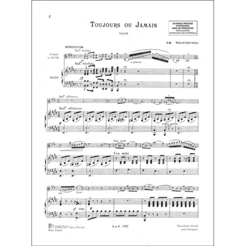 Emile Waldteufel - Toujours.