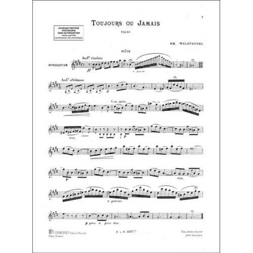 Emile Waldteufel - Toujours.