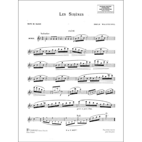 Emile Waldteufel - Les Sirenes Fl-Piano