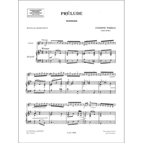 Giuseppe Torelli - Prelude