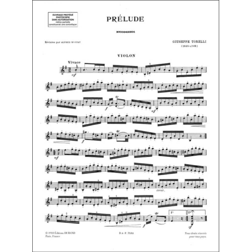 Giuseppe Torelli - Prelude