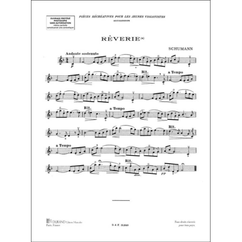 Robert Schumann - Reverie Violon-Piano