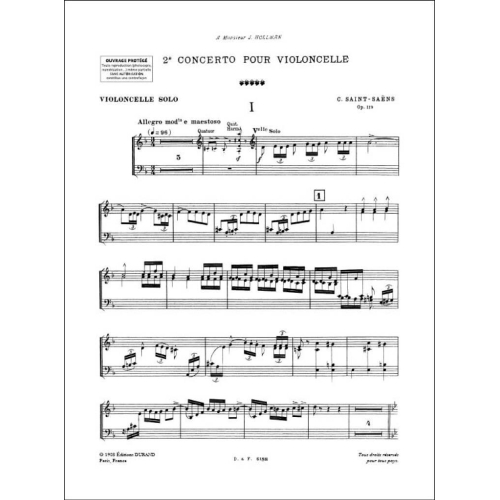 Camille Saint-Saëns - Deuxieme Concerto opus 119