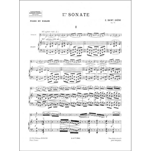 Camille Saint-Saëns - Sonate N 1 Op.75 Violoncelle Piano(Ferdinand