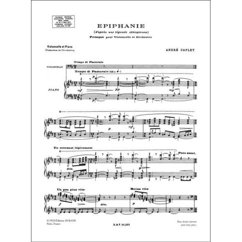 André Caplet - Epiphanie