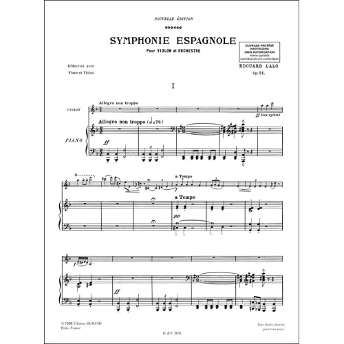 Edouard Lalo - Symphonie Espagnole