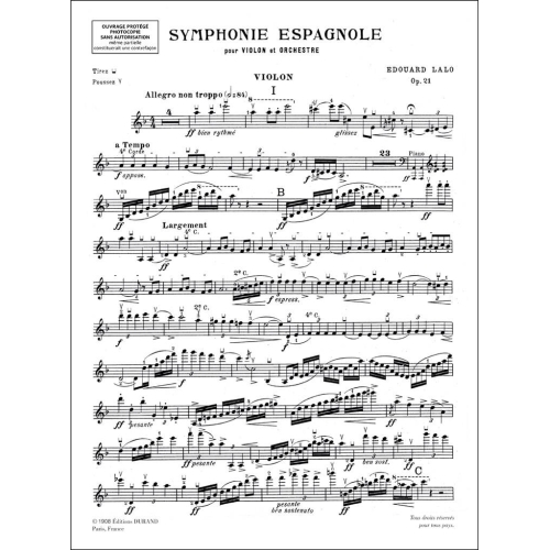 Edouard Lalo - Symphonie Espagnole