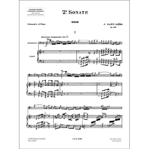 Camille Saint-Saëns - Sonate no2 opus 123