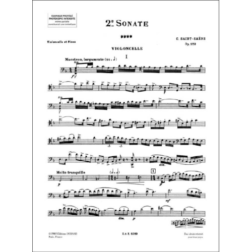 Camille Saint-Saëns - Sonate no2 opus 123