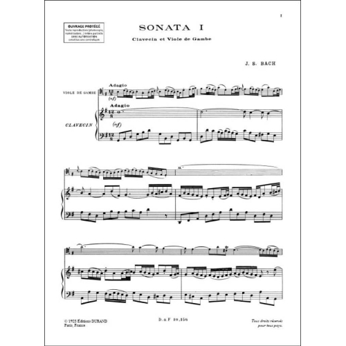 Johann Sebastian Bach - 3 Sonates Vc Et Piano (Bwv 1027-1028-1029)