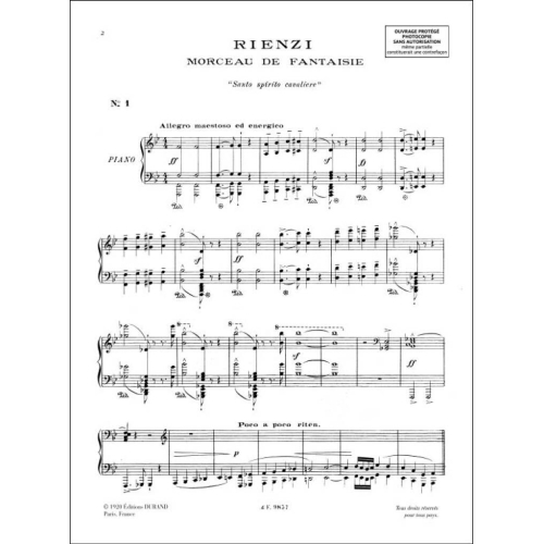 Richard Wagner - Operas Extraits Transcrit Par Liszt Piano