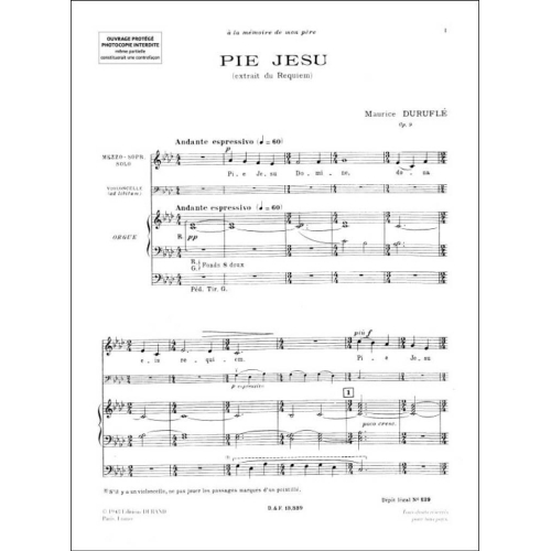 Maurice Duruflé - Pie Jesu