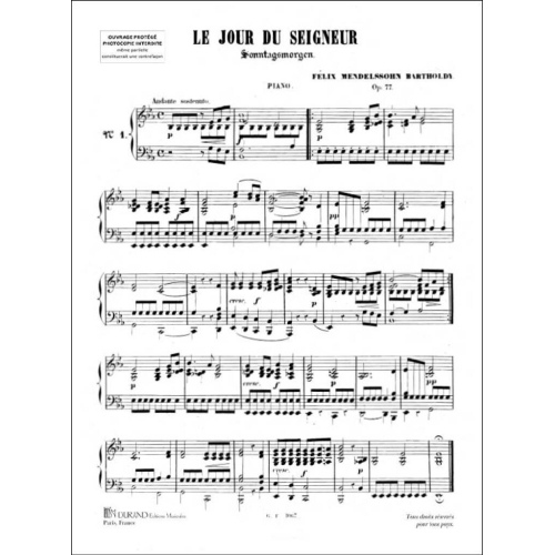 Felix Mendelssohn Bartholdy - 9 Duos Vol 2 Piano-Harmonium