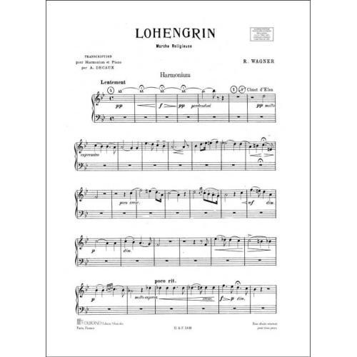 Richard Wagner - Marche Religieuse, Precedee Du Chant D'Elsa