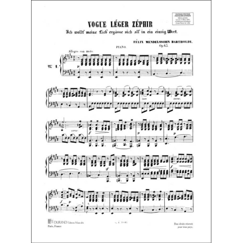 Felix Mendelssohn Bartholdy - 9 Duos Vol 1