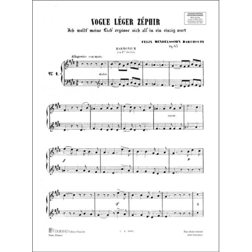 Felix Mendelssohn Bartholdy - 9 Duos Vol 1