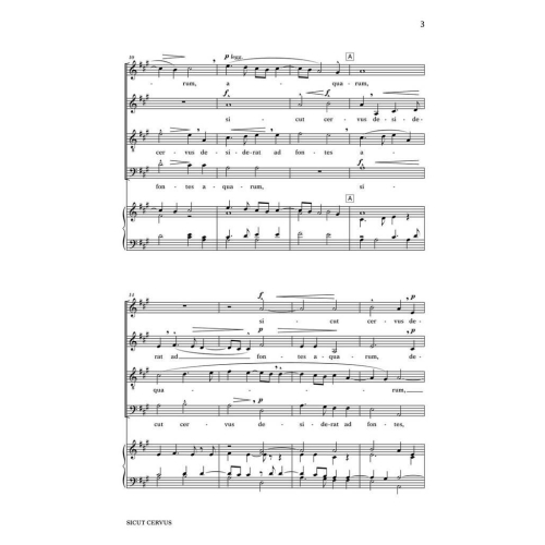 Palestrina, Giovanni - Sicut Cervus