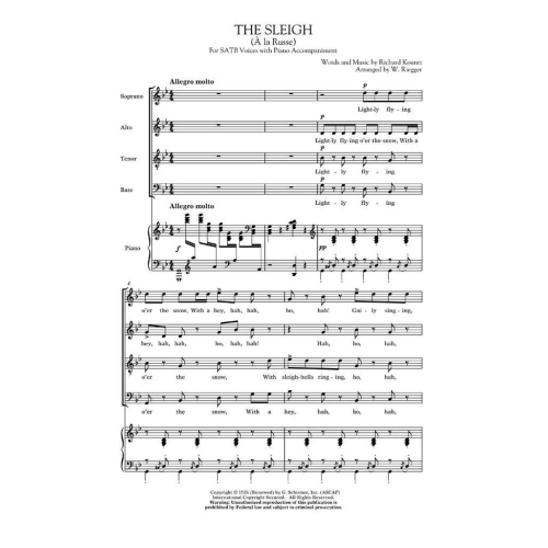 Tchervanow / Kountz - The Sleigh (A La Russe)