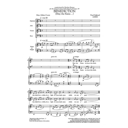 Paul Siskind - Benediction (May the Flame...)