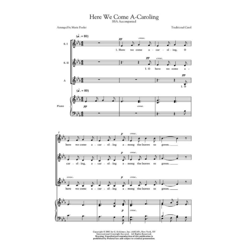 Here We Come A-Caroling