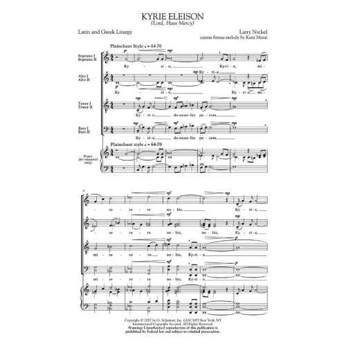 Larry Nickel - Kyrie Eleison (Lord, Have Mercy)