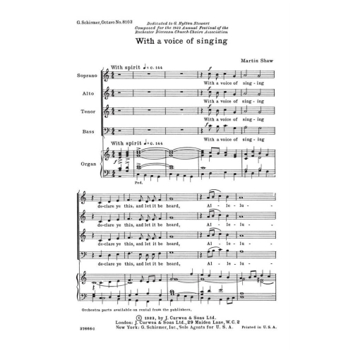 M. Shaw - With A Voice Of Singing