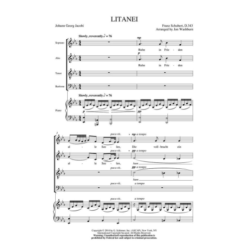Schubert, Franz - Litanei