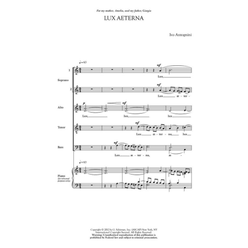 Ivo Antognini - Lux Aeterna
