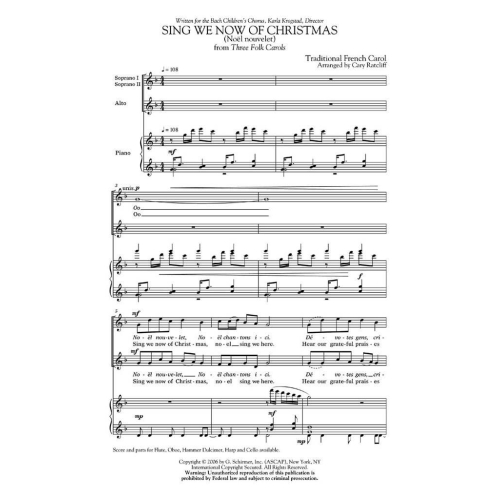 Sing We Now of Christmas (Noel Nouvelet)