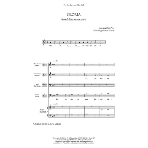 Josquin des Prés - Gloria