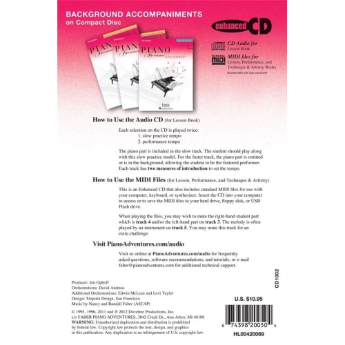 Level 1 - Lesson Book CD - 2nd Edition